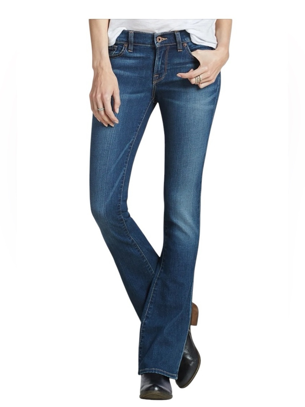 Lucky Brand Women's Charlie Baby Boot Low Rise Jeans Size 8 length 29” Ankle - Picture 3 of 16